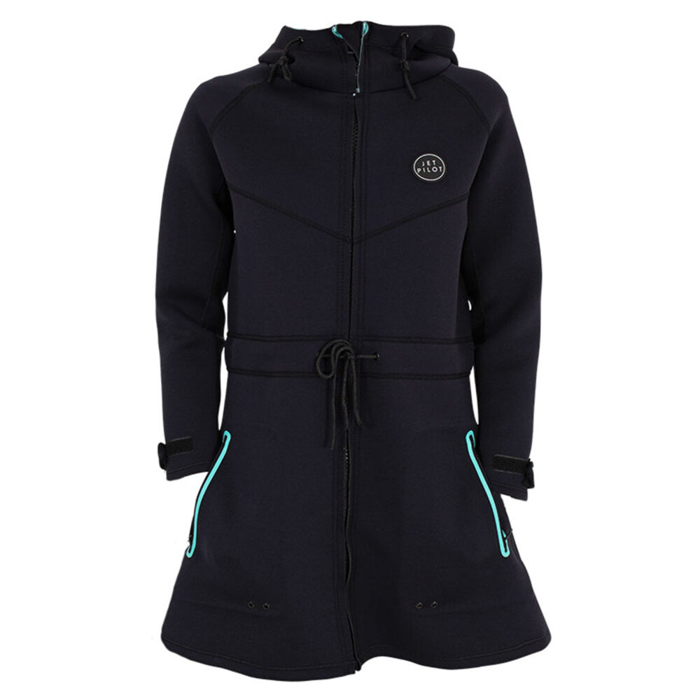Гидрокуртка-удлинённая-жен.-с-капюшоном-Jetpilot-Ladies-2mm-Ladies-Venture-Tour-Coat-(long)-wms.-(black)_Купить-онлайн